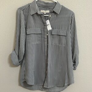 LOFT Button Down Blouse NWT Size Xs